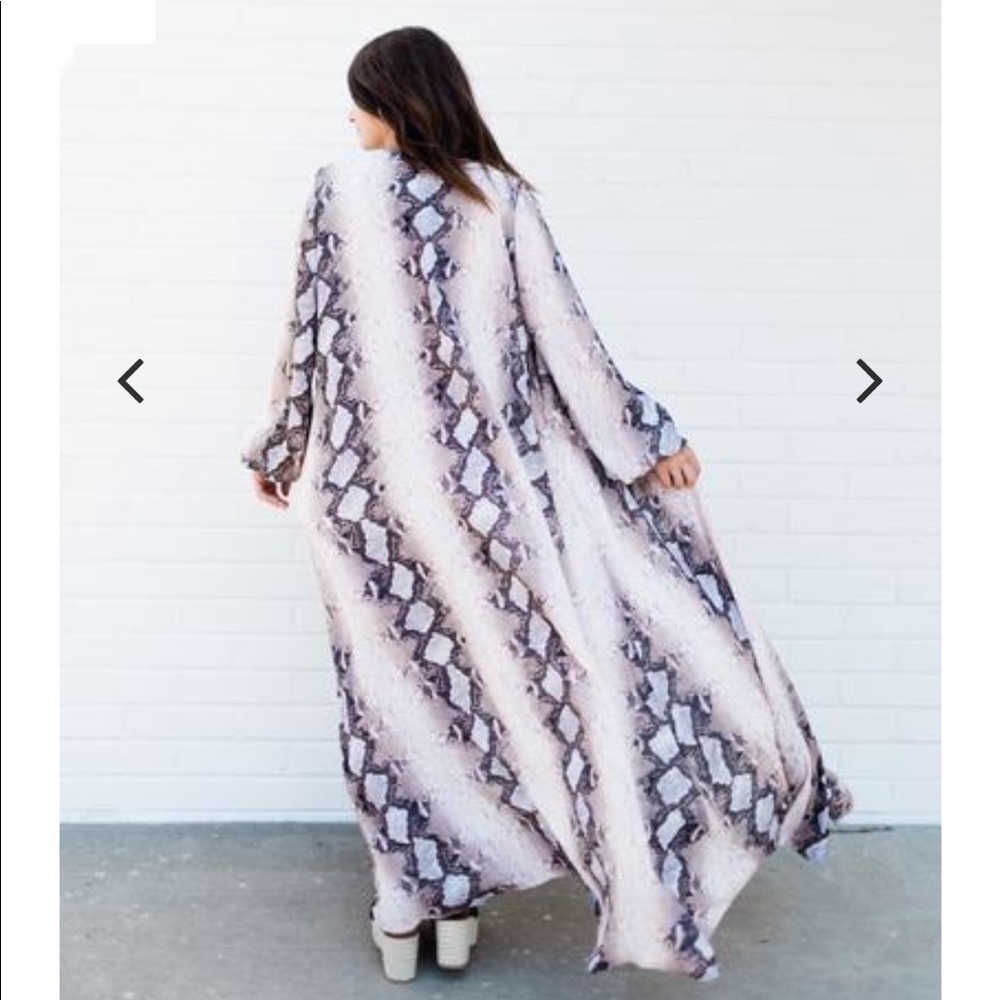 Buddy love snakeskin duster cardigan